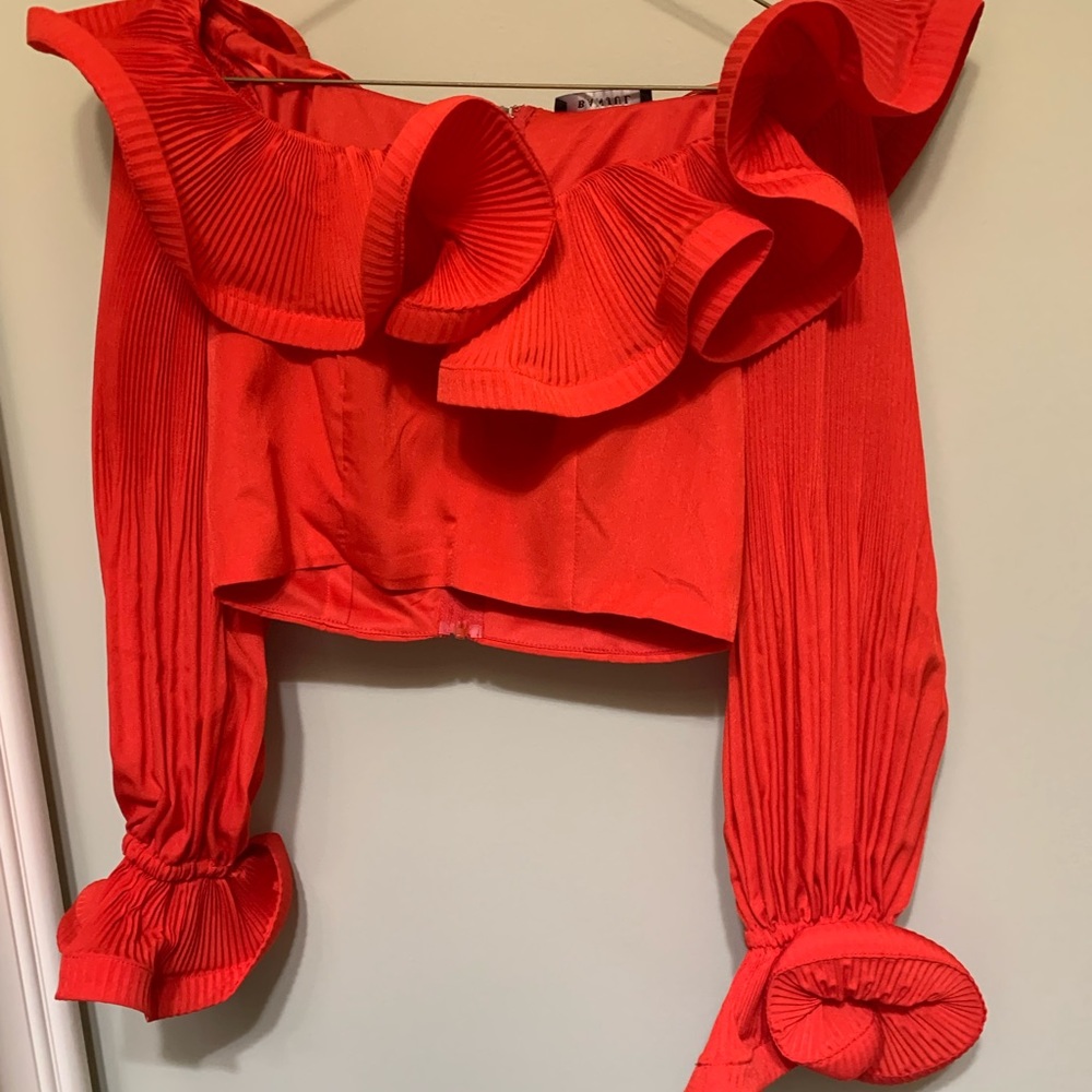 Gorgeous Red Ruffled crop top by Banjul. Brand new with tags.